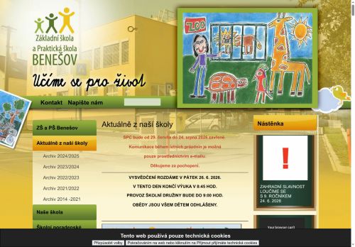 Zobrazit webové stránky Základní škola a Praktická škola Benešov