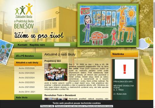 Zobrazit webové stránky Základní škola a Praktická škola Benešov