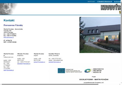 Martin Považan nabízí práci na pozici zámečník v obci Plzeň