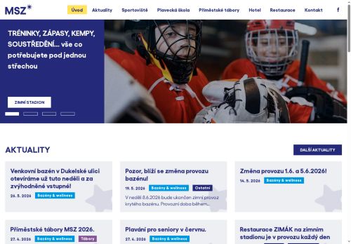 Zobrazit webové stránky Městská sportovní zařízení Benešov