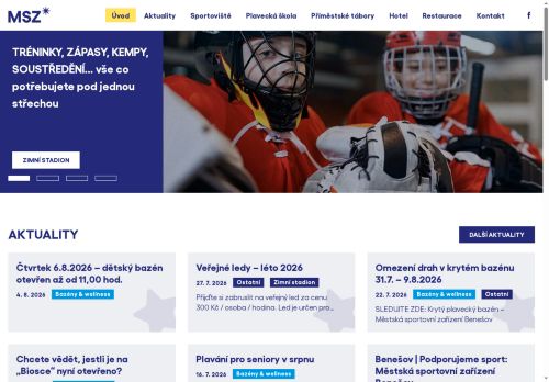 Zobrazit webové stránky Městská sportovní zařízení Benešov