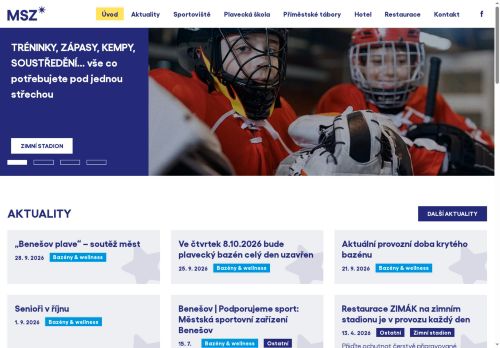 Zobrazit webové stránky Městská sportovní zařízení Benešov