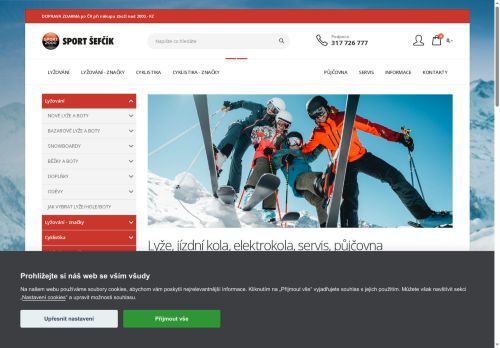 Zobrazit webové stránky Sport Šefčík Lyže – Kola – Elektrokola – Půjčovna