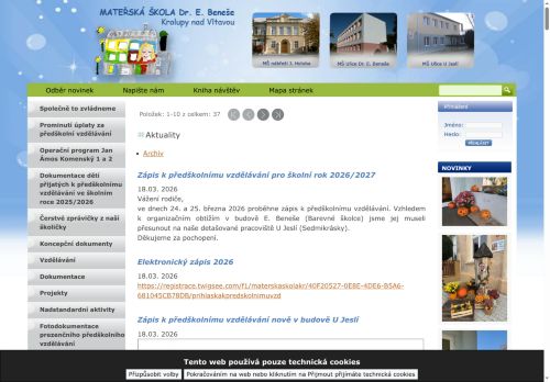 Zobrazit webové stránky Mateřská škola