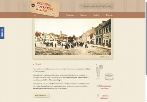 Zobrazit webové stránky Rodinná cukrárna ve Vlašimi