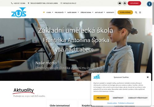 Zobrazit webové stránky Základní umělecká škola F. A. Šporka