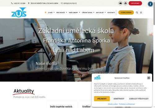 Zobrazit webové stránky Základní umělecká škola F. A. Šporka