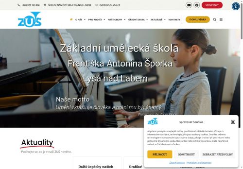 Zobrazit webové stránky Základní umělecká škola F. A. Šporka