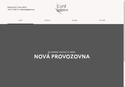 Zobrazit webové stránky Café Laskala