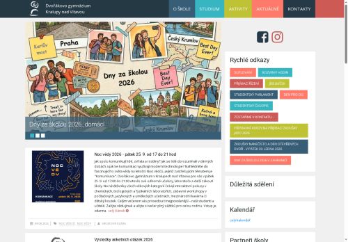 Zobrazit webové stránky Dvořákovo gymnázium a střední odborná škola ekonomická