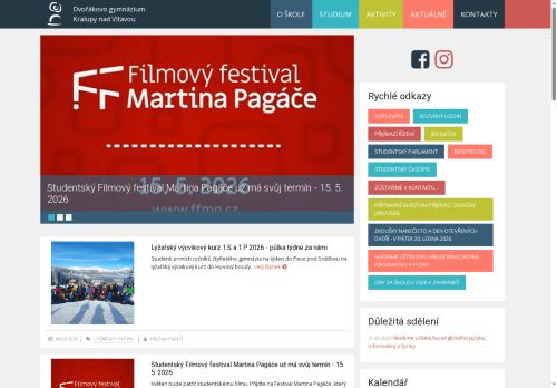 Zobrazit webové stránky Dvořákovo gymnázium a střední odborná škola ekonomická