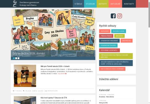 Zobrazit webové stránky Dvořákovo gymnázium a střední odborná škola ekonomická