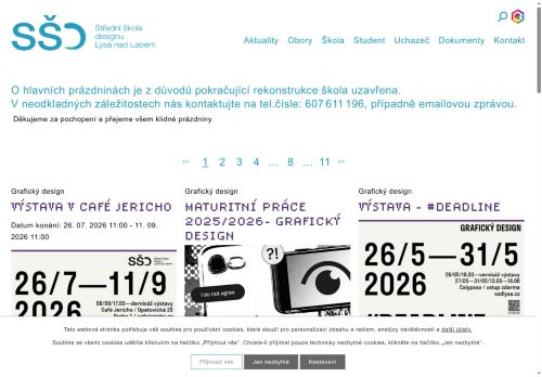 Zobrazit webové stránky Střední škola designu Lysá nad Labem