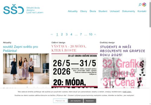 Zobrazit webové stránky Střední škola designu Lysá nad Labem