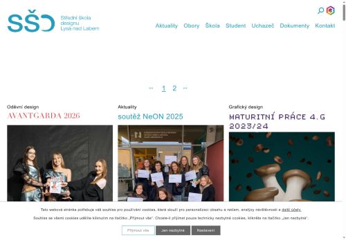 Zobrazit webové stránky Střední škola designu Lysá nad Labem