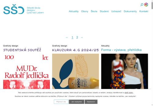 Zobrazit webové stránky Střední škola designu Lysá nad Labem