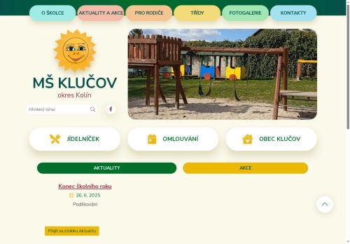 Zobrazit webové stránky Mateřská škola Klučov