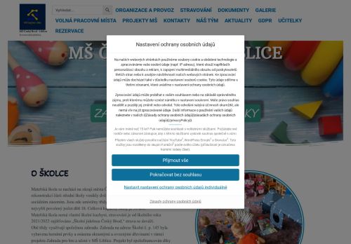 Zobrazit webové stránky Mateřská škola Český Brod – Liblice