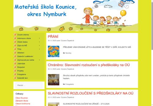 Zobrazit webové stránky Mateřská škola Kounice