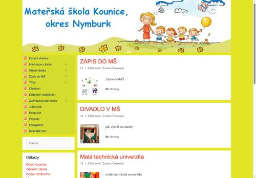 Zobrazit webové stránky Mateřská škola Kounice