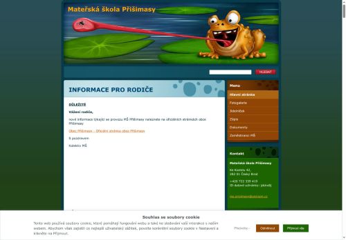 Zobrazit webové stránky Mateřská škola Přišimasy