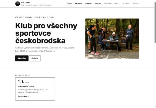 Zobrazit webové stránky Klub pro cyklisty a sportovce českobrodska