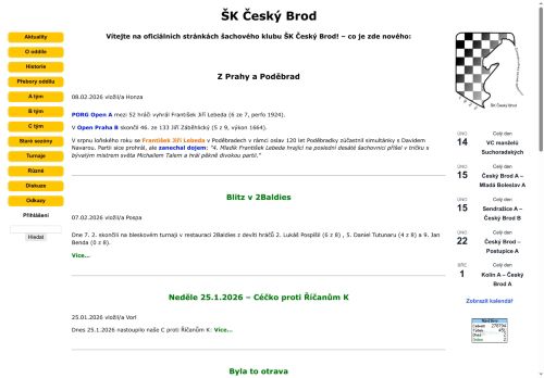 Zobrazit webové stránky Šachový klub