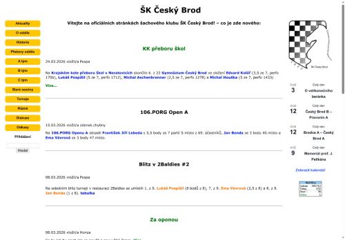 Zobrazit webové stránky Šachový klub