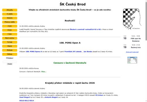 Zobrazit webové stránky Šachový klub