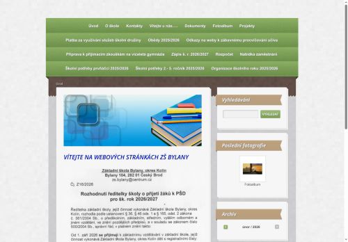 Zobrazit webové stránky Základní škola Bylany