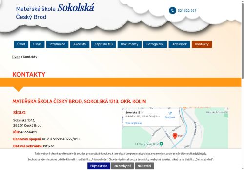Zobrazit webové stránky Mateřská škola Sokolská