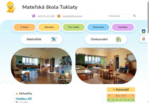 Zobrazit webové stránky Mateřská škola Tuklaty