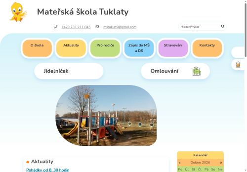 Zobrazit webové stránky Mateřská škola Tuklaty