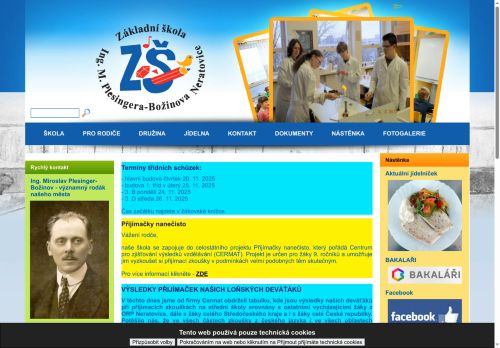 Zobrazit webové stránky ZŠ Ing. M. Plesingera - Božinova
