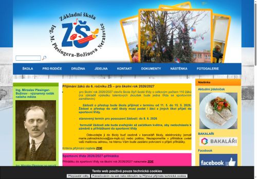 Zobrazit webové stránky ZŠ Ing. M. Plesingera - Božinova