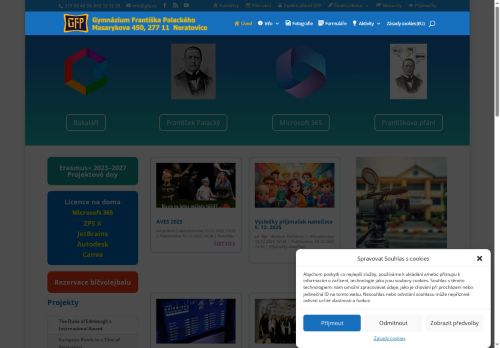 Zobrazit webové stránky Gymnázium Františka Palackého