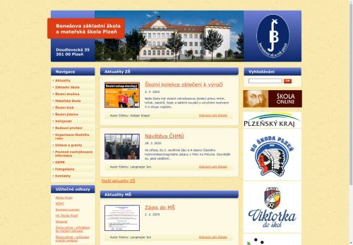 Benešova základní škola a mateřská škola Plzeň, Doudlevecká 35, příspěvková organizace nabízí práci na pozici Asistent-ka pedagoga pro I.stupeň v obci Plzeň
