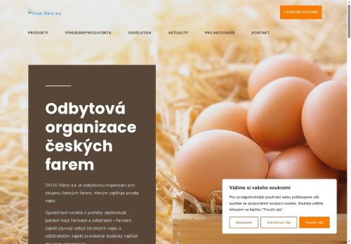 Webové stránky OVUS-podnik živočišné výroby, spol. s r.o., Slaný