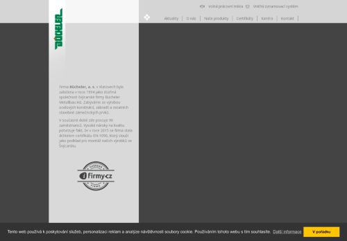 Bücheler, a.s. nabízí práci na pozici TECHNICKÝ  KRESLIČ (M / Ž) v obci Klatovy