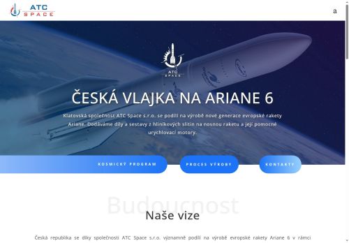 Webové stránky ATC Space s.r.o., Klatovy