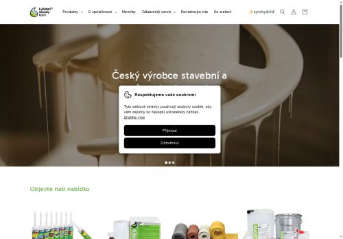 Webové stránky Lučební závody a.s. Kolín, Kolín