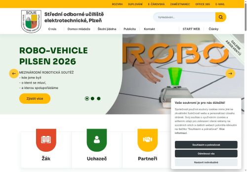 Střední odborné učiliště elektrotechnické, Plzeň, Vejprnická 56 nabízí práci na pozici Pracovník/ce úklidu ve škole v obci Plzeň