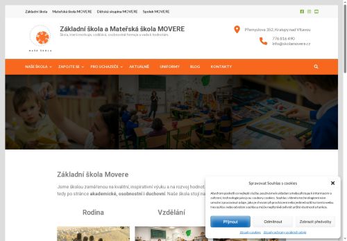 Základní škola a Mateřská škola MOVERE nabízí práci na pozici Uklízeč/ka v obci Kralupy nad Vltavou