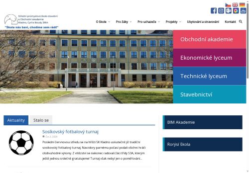 Střední průmyslová škola stavební a Obchodní akademie, Kladno, Cyrila Boudy 2954 nabízí práci na pozici Učitel/ka předmětu španělština, ČJL, OBN v obci Kladno