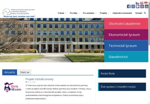 Střední průmyslová škola stavební a Obchodní akademie, Kladno, Cyrila Boudy 2954 nabízí práci na pozici Učitel/ka předmětu Informační technologie a Deskriptivní geometrie v obci Kladno