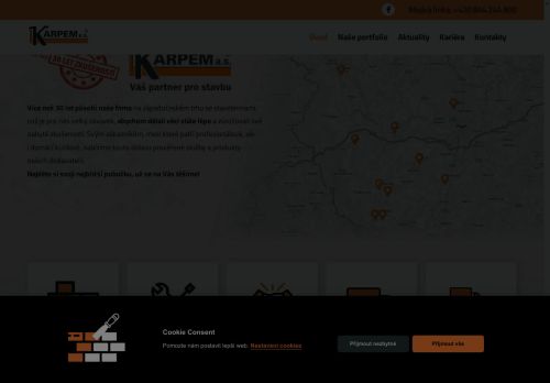 Webové stránky Karpem Reality s.r.o., Domažlice