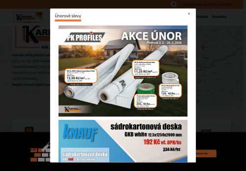 KARPEM a.s. nabízí práci na pozici Administrativní pracovník skladu v obci Domažlice