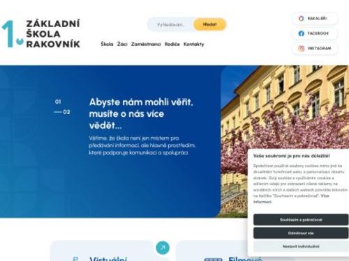 1. základní škola, Rakovník, Martinovského 153