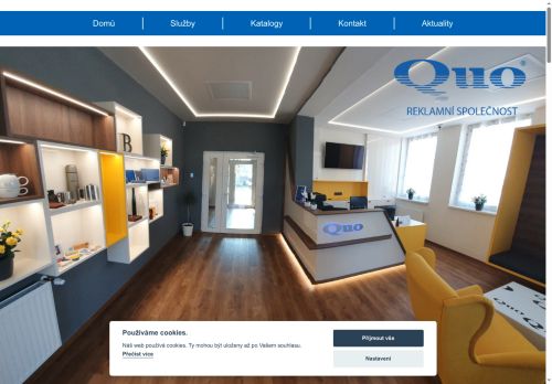 Webové stránky Quo s.r.o., Benešov