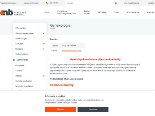 Gynekologie Nemocnice Brandýs nad Labem